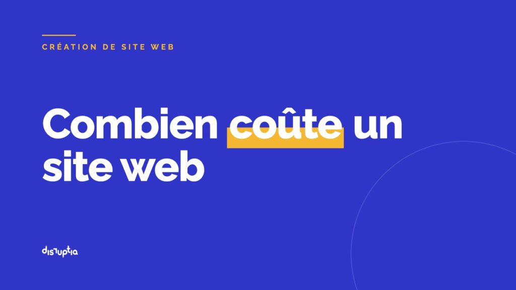 Combien coûte un site web au Maroc, par Disruptia
